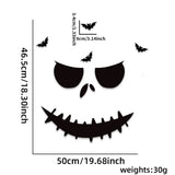 Halloween decoration room door stickers window decor skeleton hand pumpkin DIY devil witch hat glass window stickers ghost