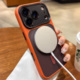 With Camera Control Butoon Case for iPhone 16 17 Pro Max Magsafe Case for iPhone 17 Air 16 Plus Business Slim Matte Armor Cover