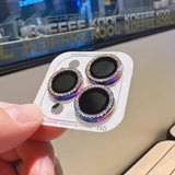 Bling Glitter Diamond Camera Lens Protector Case For iPhone 17 16 15 14 13 12 11 Pro Max Plus Sreen Protectors Film For iPhone17