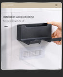 Hair Dryer Holder Wall Mounted Hair Straightener Dryer Hair Stand Bathroom Organizer Shelves Washroom Organization Shelves