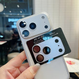 For iPhone 17 Pro Max Camera Lens Accessories Tempering Glass 360° All -Round Metal Camera Protector Glass