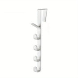 1pc Bedroom Door Hanger Clothes Hanging Rack Over The Door Plastic Home Storage Organization Hooks, Purse Holder For Bags Rails