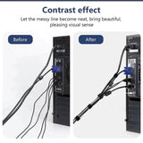 1/5M Cable Organizer Cable Management Wire Winder Tape Earphone Mouse Cord Management Ties Protector For iPhone Xiaomi Samsung