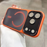 With Camera Control Butoon Case for iPhone 16 17 Pro Max Magsafe Case for iPhone 17 Air 16 Plus Business Slim Matte Armor Cover