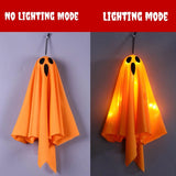 Halloween Hanging Ghosts Light Up Warm LED Light Indoor Outdoor Front Porch Yard Scary Cute Halloween Ghost Decor Gifts