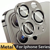 Metal Camera Protector For iPhone 17 ProMax 17Pro 17Air 15 14 16 ProMax Alloy Case Back Lens Tempered Glass Cover Protective Cap