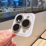 Bling Glitter Diamond Camera Lens Protector Case For iPhone 17 16 15 14 13 12 11 Pro Max Plus Sreen Protectors Film For iPhone17