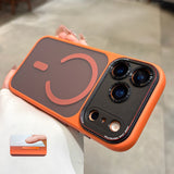 With Camera Control Butoon Case for iPhone 16 17 Pro Max Magsafe Case for iPhone 17 Air 16 Plus Business Slim Matte Armor Cover