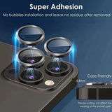 3-2PCS Camera Lens Protector For iPhone 17 Pro Max 17Pro 17Air Metal Ring Protector Glass For iPhone 14 15 16 ProMax Camera Lens