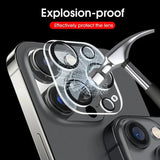 1-5 pieces tempered glass for iPhone 17 16 15 14 13 Pro Max Plus Mini camera lens protector black circle screen protector lens f