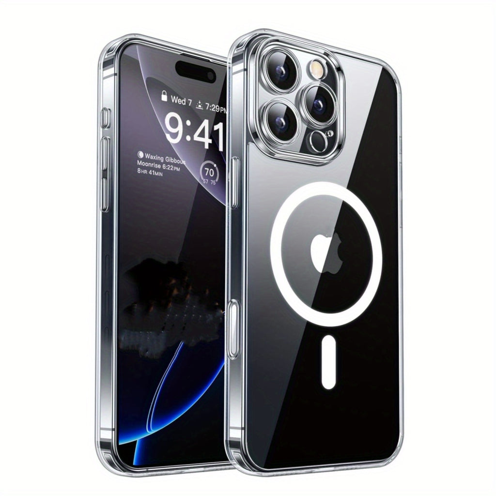 Magnetic Case for iPhone 17 Pro Cases Shockproof Cover for iPhone 17 16 15 14 13 Pro Air 17pro max, Phone Protection, Compatible, Modern Phone Accessory, Minimalist Design, Premium Finish, Durable Case, Protective Cover, Shoc