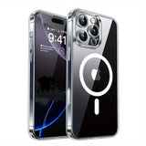 Magnetic Case for iPhone 17 Pro Cases Shockproof Cover for iPhone 17 16 15 14 13 Pro Air 17pro max, Phone Protection, Compatible, Modern Phone Accessory, Minimalist Design, Premium Finish, Durable Case, Protective Cover, Shoc