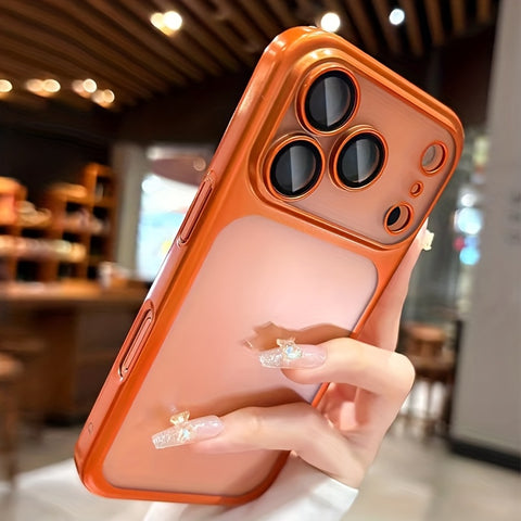Ultra-Thin Matte Transparent Case for Iphone 17 Pro Max, 17Pro, And 17Promax, Featuring a Hard PC Cover And Lens Film.