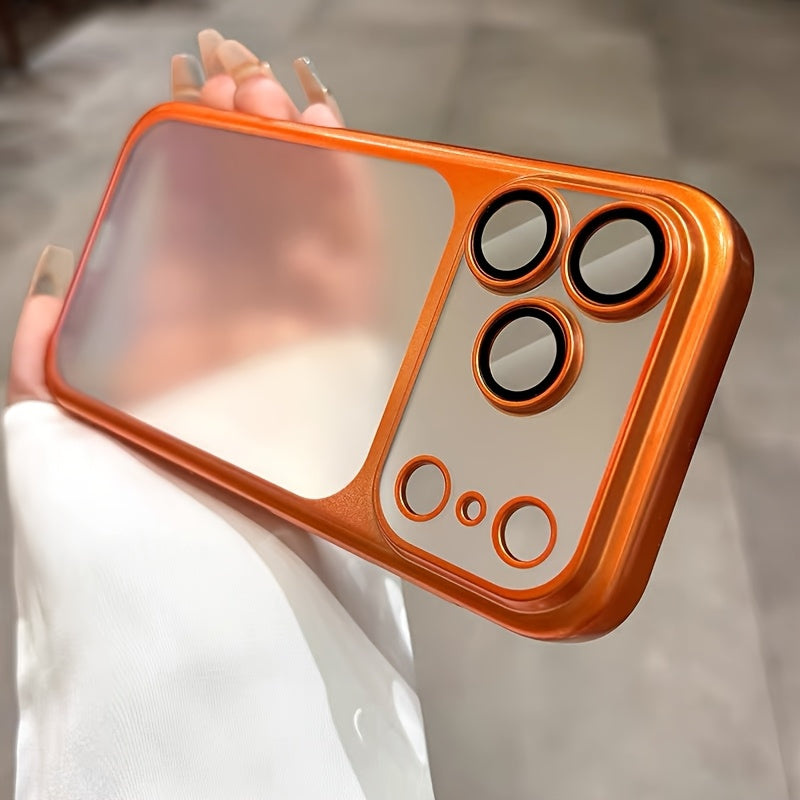 Ultra-Thin Matte Transparent Case for Iphone 17 Pro Max, 17Pro, And 17Promax, Featuring a Hard PC Cover And Lens Film.