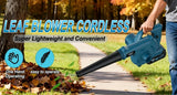 Cordless Blade Blower, Powerful Electric Blower, with Battery And Charger, Portable Brushless Design, Suitable for Lawn, Yard, Road And Car Cleaning, Portable Blade Blower