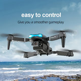 Popular E99 Pro Folding Drone with Altitude Hold for Stable Flight, Easy to Operate, Suitable for Beginners and Aerial Photography Enthusiasts, Features Wi-Fi Function, Optical Flow Hovering, Indoor/Outdoor Foldable Drone, Vi