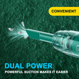 Newly Upgraded Model, Portable Cordless Handheld Vacuum Cleaner, Cyclone Suction Cordless Vacuum Cleaner, Large Suction USB Fast Charging with Seam Brush Computer Cleaning Head Multi-purpose. Suitable for Car/office/home, Lab