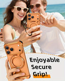 This Minimalist Phone Case Is Compatible with The Apple 17 Pro/17 Pro Max, Featuring a 360° Rotating Stand with an Aluminum Metal Frameless Design And Z-Shaped Bumper, Offering Shockproof Protection (Available in Black And T