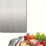 1pc Durable Commercial & Household Cutting Board - Non-Slip Base, Easy to Clean with Handle - Corrosion-Resistant Stainless Steel Material, Suitable for Meat, Vegetables, and Fruits - Dishwasher Safe, Portable Indoor/Outdoor