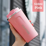 Vacuum Insulated Coffee Travel Mug, Leakproof Double-Layer Stainless Steel Reusable Insulated with Matte Finish - Keeps Hot/Cold Drinks for Hours, High-Quality Gift for Coffee & Tea Lovers, Durable Beverage Container, Essenti