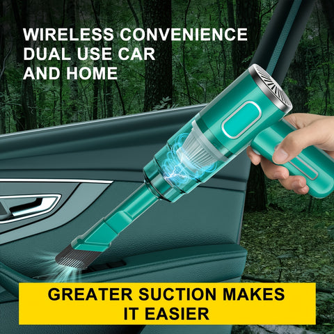 Newly Upgraded Model, Portable Cordless Handheld Vacuum Cleaner, Cyclone Suction Cordless Vacuum Cleaner, Large Suction USB Fast Charging with Seam Brush Computer Cleaning Head Multi-purpose. Suitable for Car/office/home, Lab