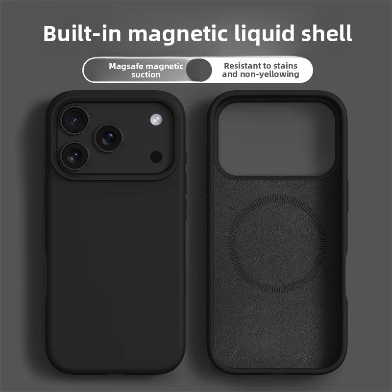 Luxury Magnetic Shockproof Case for Apple iPhone 17 Pro Max 17 Pro 17 Air 17 16 16 Pro Max 16 Plus 16 Liquid Cases Bumper Soft Cover Phone Accessories, Magnetic Phone Case, Phone Case with Magnet