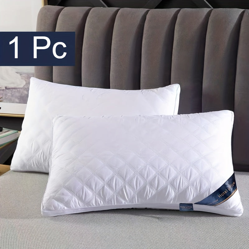 1/2/4pcs 3D Luxury Hotel Pillow Set - Deep Sleeping Massage Pillow Core, Moisture-Absorbing Breathable Polyester Bedding for Bedroom, Living Room