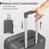 5pcs Luggage with Corner Protectors, 12/ 16/ 20/ 24/ 28-Inch, Durable Hard Shell, 360 Spinner Wheels, Multifunctional Large Capacity, Lightweight Travel Suitcase