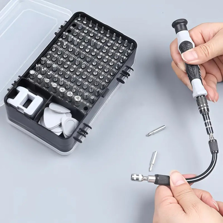 115-in-1 Screwdriver Set Precision, Metal, Magnetic, Manual Use Without Electricity, for Mobile Phones, Cameras, Clocks, Disassembly and Repair, Home Maintenance | Versatile Tool Kit | Durable Screwdriver Set