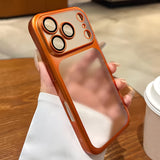 Ultra-Thin Matte Transparent Case for Iphone 17 Pro Max, 17Pro, And 17Promax, Featuring a Hard PC Cover And Lens Film.