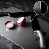 1pc Durable Commercial & Household Cutting Board - Non-Slip Base, Easy to Clean with Handle - Corrosion-Resistant Stainless Steel Material, Suitable for Meat, Vegetables, and Fruits - Dishwasher Safe, Portable Indoor/Outdoor